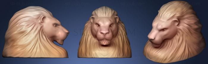 3D модель Бюст льва (STL)